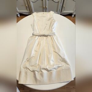 Isaac Mizrahi Cream Formal Dress